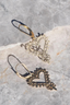 Gypsy Heart Earrings Gold