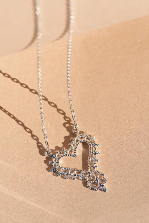 Gypsy Love Necklace Silver