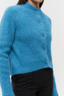 Beaujolais Fluffy Alpaca Cardigan Electric Blue