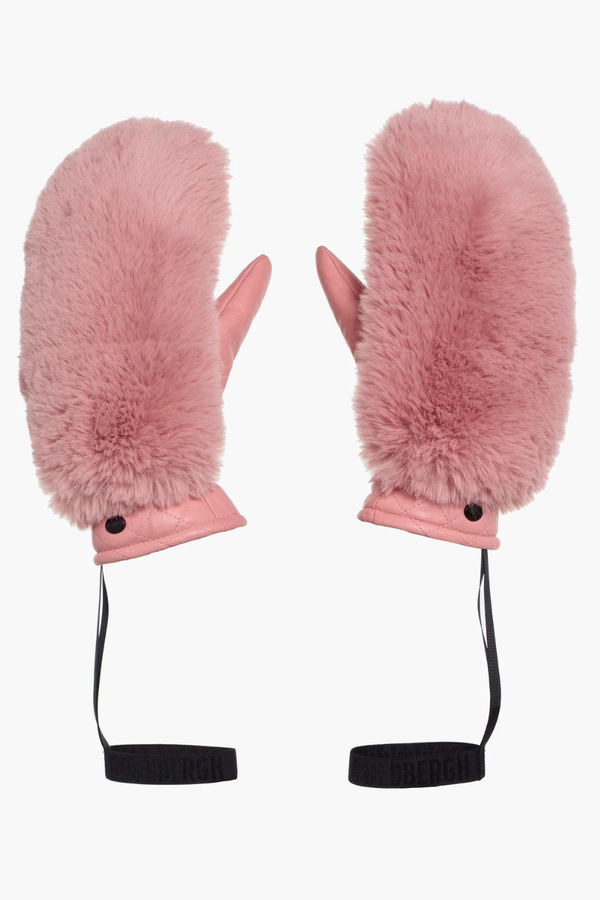 Hill Mittens Faux Fur Cotton Candy