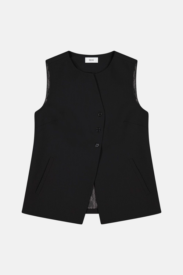 Tailored Vest Black