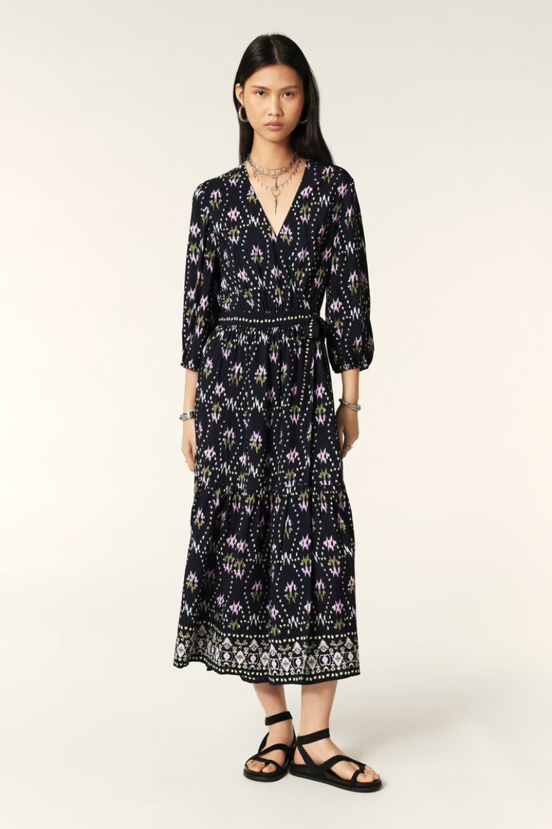 Nerla Wrap Dress Blue