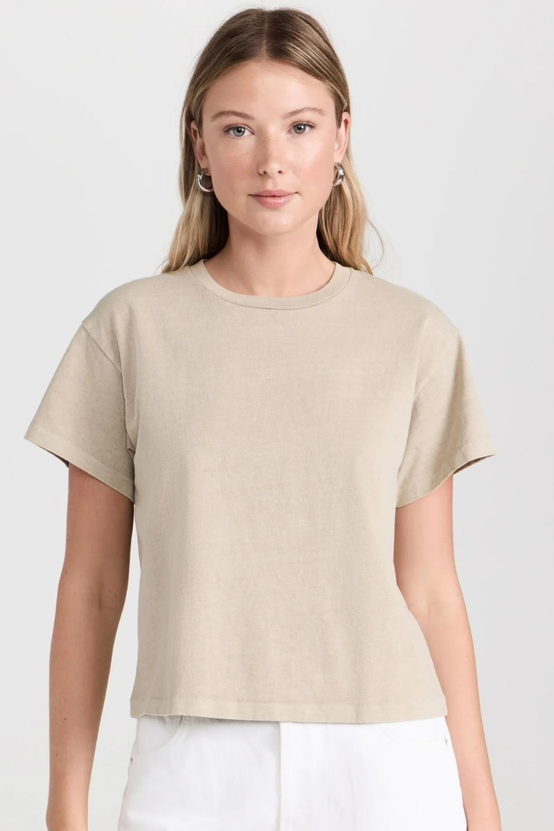 Square Tee Pale Khaki