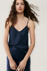 Silk Laundry Bias Cut Cami Midnight