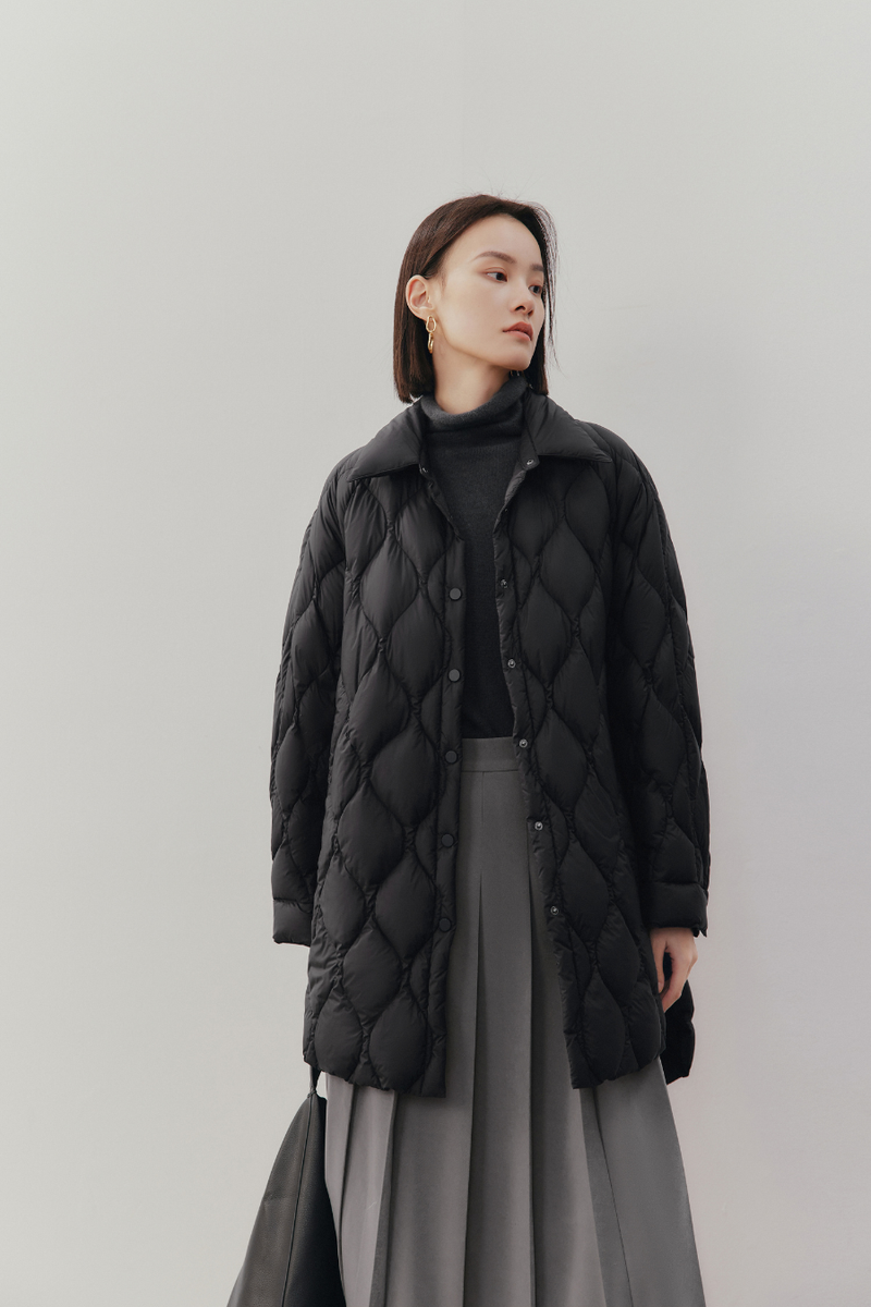 Ripple Goose Puffer Jacket Black