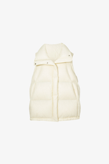 Ripple Goose Puffer Vest White