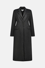 Vice Coat Charcoal Stripe