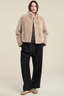 Sheena Faux Fur Jacket Beige