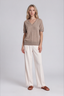 Julia Short Sleeve Sweater Camel