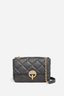 Large Leather Moon Bag Ash