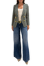 Amelia Knit Blazer Agave Green/ Gold