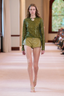 Althira Long Sleeve Sequin Top Avocado