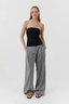 Compact Cotton Strapless Bodice Black