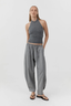 Cashmere Halter Top Smoked Melange