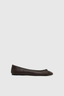 Woven Bow Ballet Flat Coffee