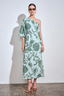 Silhouette Dress Fern Paisley