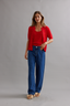 Lace Stitch Cardi Red Flame