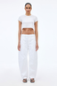 Rookie Mid Rise Curve White