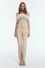 Clarice Knit Bustier Top Champagne Gold