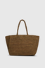 Valencia Straw Tote Olive