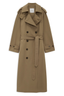 Sloan Maxi Trench Dark Beige