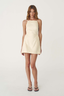 Lucia Linen Mini Dress Butter Creme