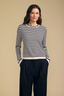 Roxy Sweater Navy Stripe
