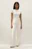 Lisandra T-Shirt Gisele Pointelle Vintage White