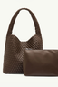 Woven Large Tote Brown