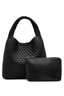 Woven Small Tote Black