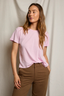 Harley Cotton Boxy Crew Tee Sugar Pink