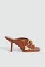 Zanthe Open Toe Mule Amber Croc