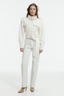 Mossan Cropped Jacket Ivory
