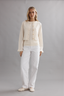 Frilly Crop Cardi Ivory