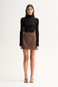 Avenue Mini Skirt Mocha