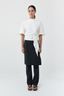 Cotton Jersey Split Back Tee Off White