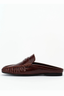 Ivy Loafer Choc Oily Crinkle Leather