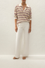 Harlow Oversized Polo Cila Stripe Butter