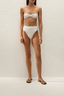Melina Bikini Top Polka Dot Antique White