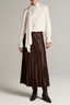 Creased Pleated Skirt Pinewood