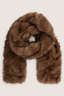 Faux Fur Scarf Brown