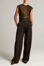 High Waist Trouser Cinderwood Stripe