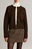 Patch Pocket Sweater Jacket Smoked Truffle