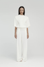 Short Sleeve Shoulder Knit Ivory