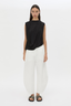 Siona Sleeveless Drape Top Black