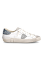 PRSX Low Woman Veau Glitter Blanc Azul