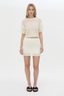 Rubino Open Knit Skirt Cream