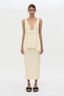 Ava Textured Knit Apron Top Cream