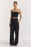 V&W Foundation Long Bandeau Black