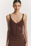 Salacious Bustier Walnut Brown